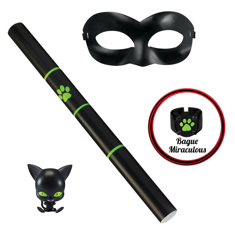 Afbeelding laden in galerijviewer, Bandai miraculous verkleedset cat noir
