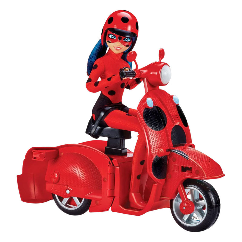 Afbeelding laden in galerijviewer, Bandai miraculous scooter met ladybug pop
