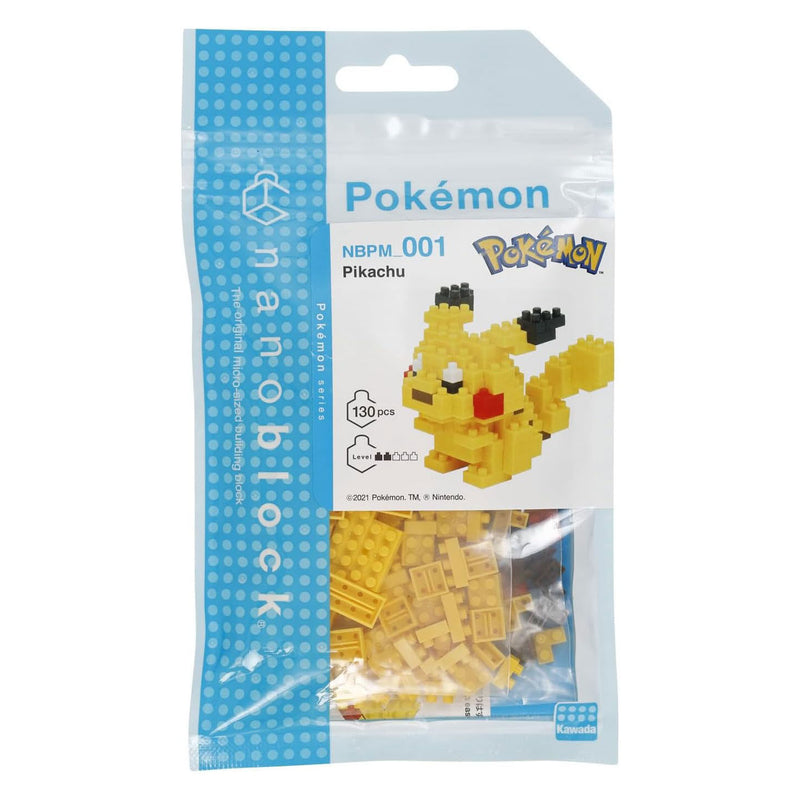 Afbeelding laden in galerijviewer, Nanoblock bouwset pokémon pickachu - 130st.
