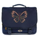Stones and bones glitter butterfly navy cedar schooltas