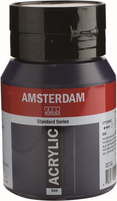 Amsterdam standard series acrylverf pot 500 ml pruisischblauw (phtalo) 566