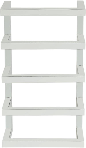 Wenko wand handdoekrek fondiro rvs glanzend 24x42cm - handdoekhouder - handdoekenrek - handdoekstang voor aan de muur - voor 4 handdoeken
