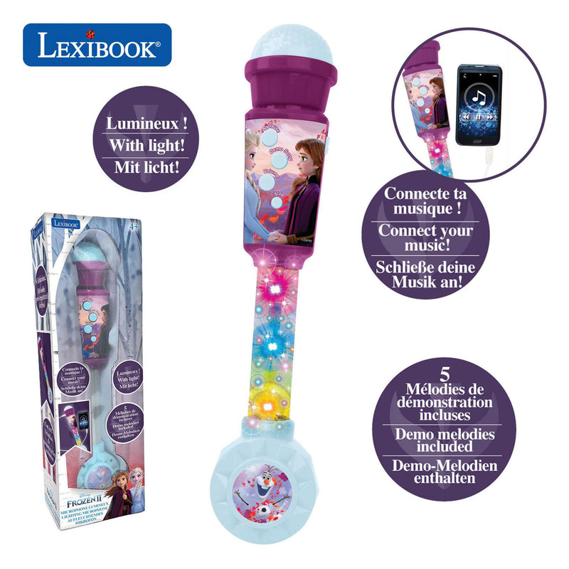 Afbeelding laden in galerijviewer, Disney frozen karaoke microfoon met licht en luidspreker
