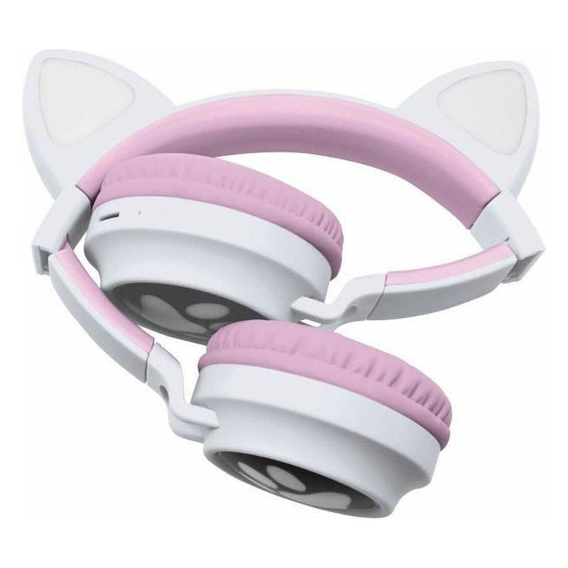Afbeelding laden in galerijviewer, 2-in-1 bluetooth koptelefoon met licht kattenoren
