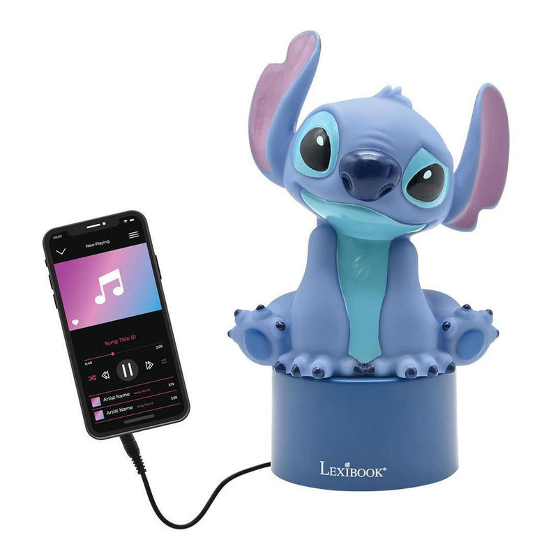Afbeelding laden in galerijviewer, Disney stitch nachtlampje met luidspreker
