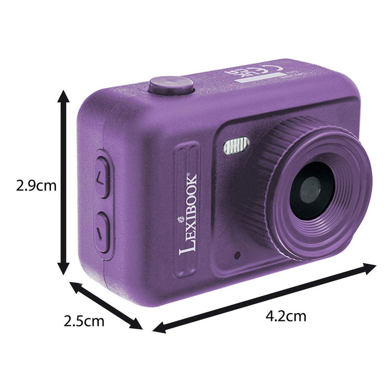 Afbeelding laden in galerijviewer, Lexibook sleutelhanger miniatuur digitale camera lichtroze met ingebouwd flashgeheugen
