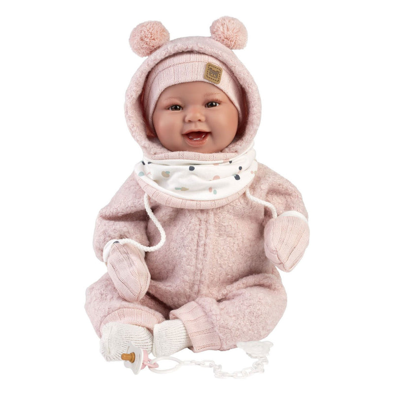 Afbeelding laden in galerijviewer, Imp tala newborn babypop met geluid - 44 cm
