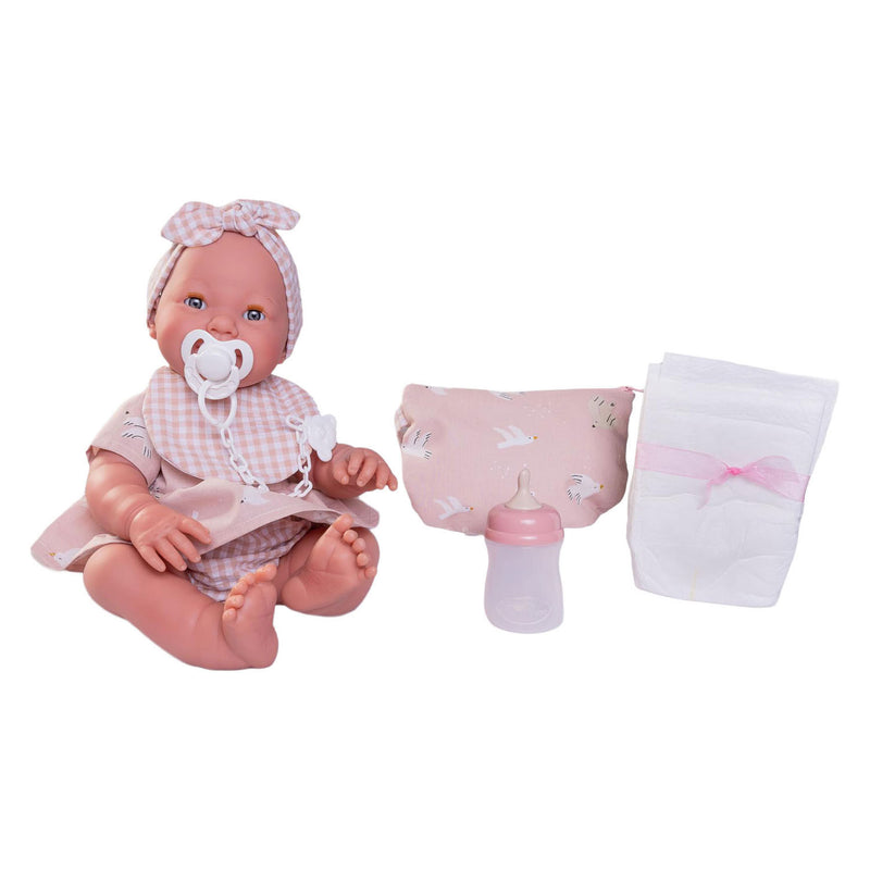 Afbeelding laden in galerijviewer, Mia newborn pop met toilettas - 42cm
