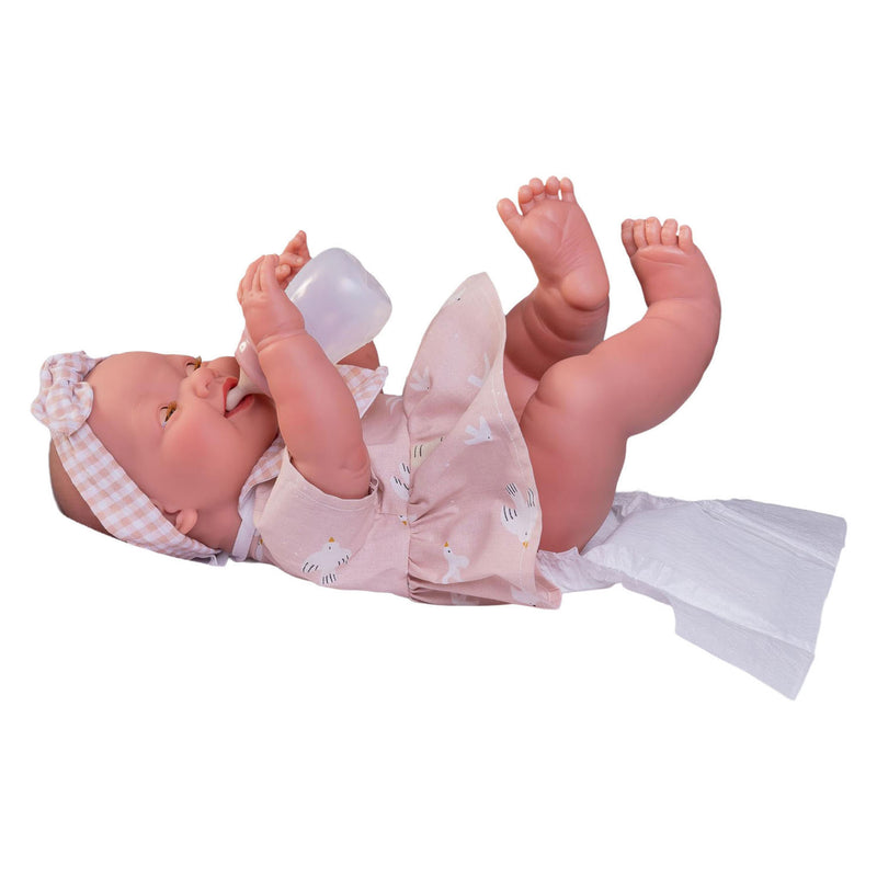 Afbeelding laden in galerijviewer, Mia newborn pop met toilettas - 42cm
