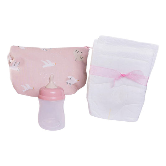 Mia newborn pop met toilettas - 42cm