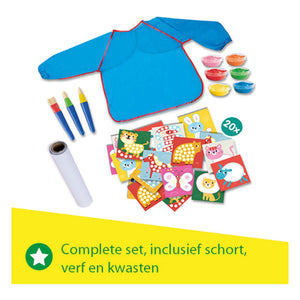 Ses creative - mijn eerste vingerverf creatie – mega knutselset voor kinderen vanaf 1 jaar - inclusief verf en kleurkaarten - perfect voor kleine kunstenaars