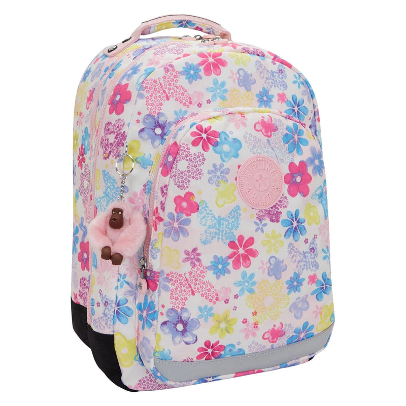 Afbeelding laden in galerijviewer, Kipling class room rugzak - flower stamp

