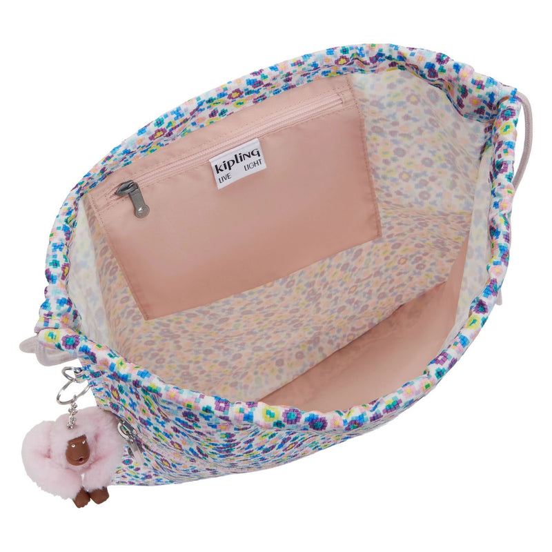 Afbeelding laden in galerijviewer, Kipling supertaboo gymtas - digi flower print

