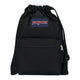 Jansport gymtas draw sack black