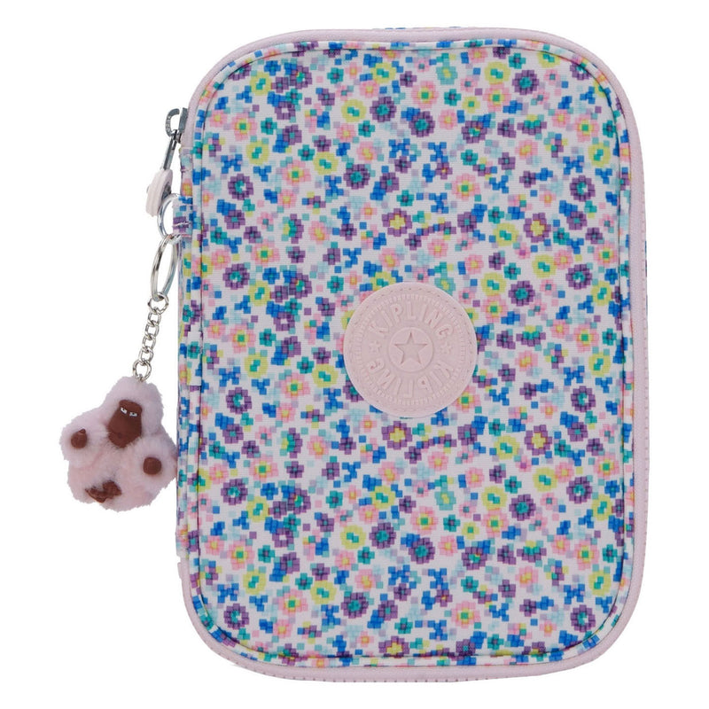 Afbeelding laden in galerijviewer, Kipling 100 pens etui - digi flower print
