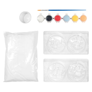 Totum bluey 2 in 1 knutselset gips gieten en stempelkaarten maken - creatief speelgoed vanaf 5 jaar - cadeautip knutselen kleuters jongens en meisjes