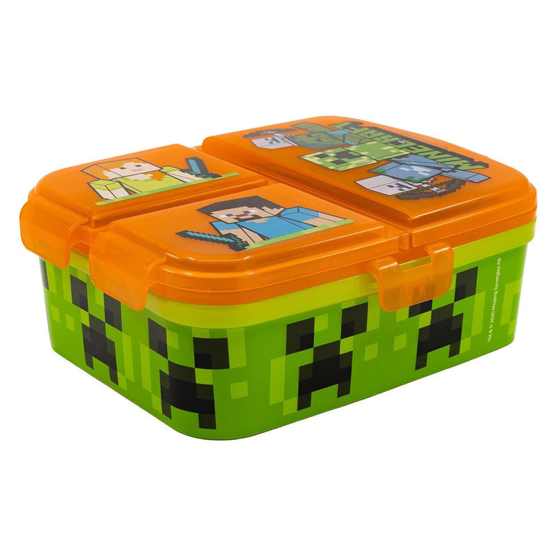 Afbeelding laden in galerijviewer, Minecraft lunchbox met 4 compartimenten
