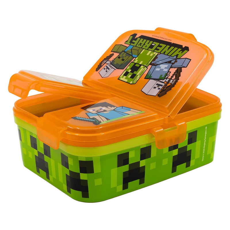 Afbeelding laden in galerijviewer, Minecraft lunchbox met 4 compartimenten
