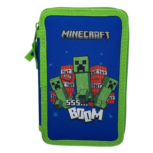Minecraft gevuld etui met 2 vakken