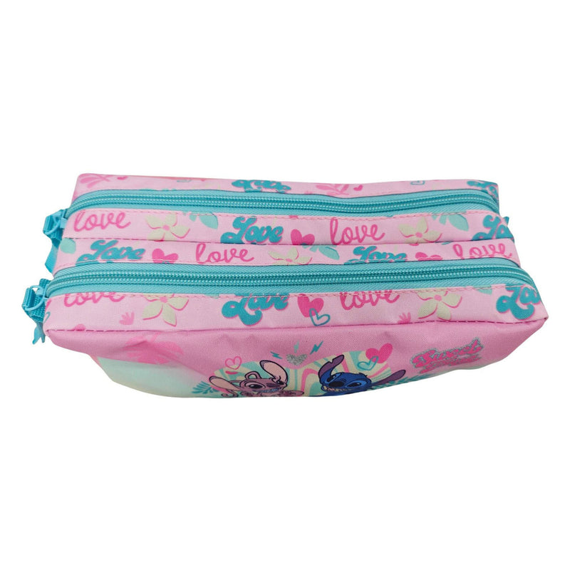 Afbeelding laden in galerijviewer, Stitch love etui met 2 compartimenten
