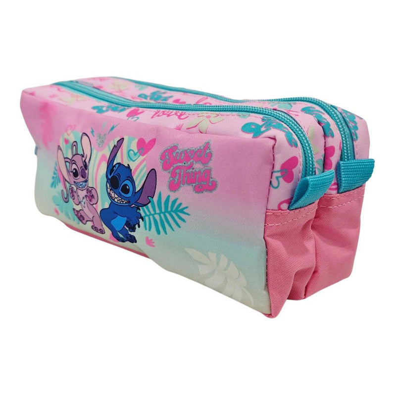 Afbeelding laden in galerijviewer, Stitch love etui met 2 compartimenten
