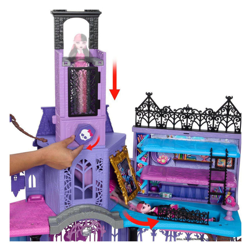 Afbeelding laden in galerijviewer, Mattel haunted high school poppenhuis - 35dlg.
