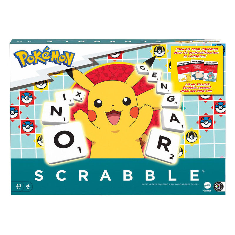 Afbeelding laden in galerijviewer, Mattel scrabble pokemon bordspel nl
