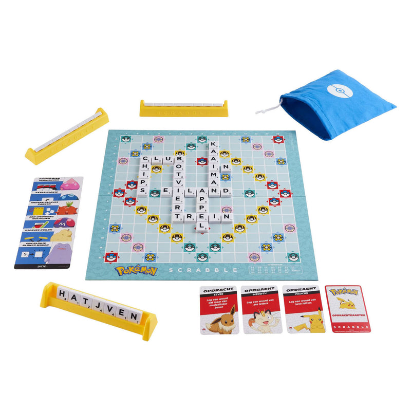 Afbeelding laden in galerijviewer, Mattel scrabble pokemon bordspel nl
