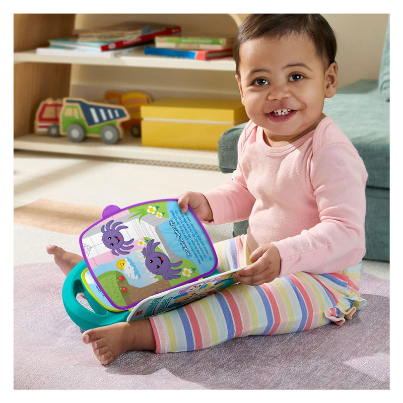 Afbeelding laden in galerijviewer, Mattel fisher-price leerplezier verhalenboek versjes - muzikaal boek met lichtjes en geluid
