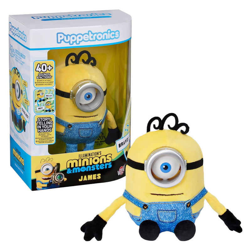 Afbeelding laden in galerijviewer, Universal minions james palm puppetronic interactieve knuffel
