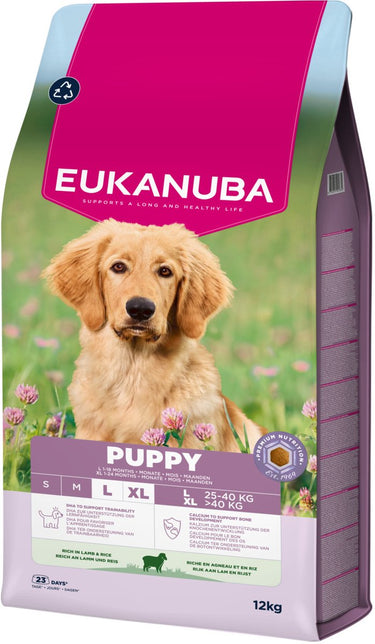 Eukanuba puppy large breed lam rijst - hondenbrokken - 12 kg
