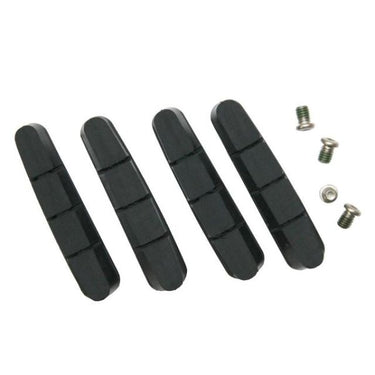 Shimano r55c3 remblokken – cartridge-inserts voor aluminium velgen – racefiets – 55 mm – 2 paar 4 stuks – zwart