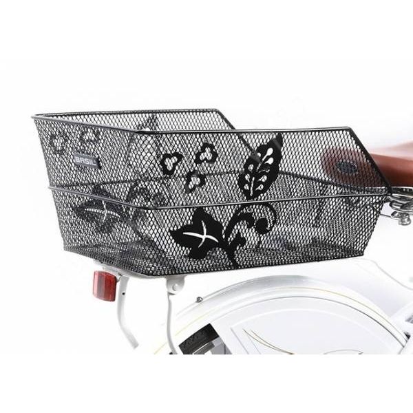 Afbeelding laden in galerijviewer, Basil Cento Flower-  fietsmand - achterop - zwart
