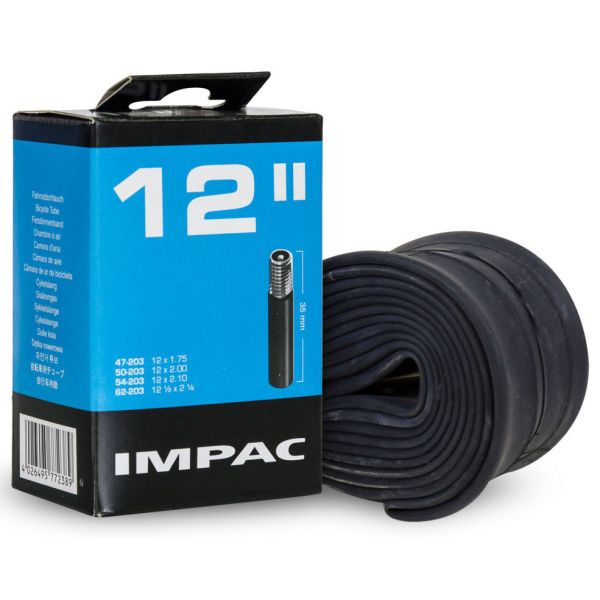 Afbeelding laden in galerijviewer, Impac Binnenband (by Schwalbe) AV12 12x1.75 2.35 ETRTO 47 62-203, Ventiel:Schrader auto 35mm
