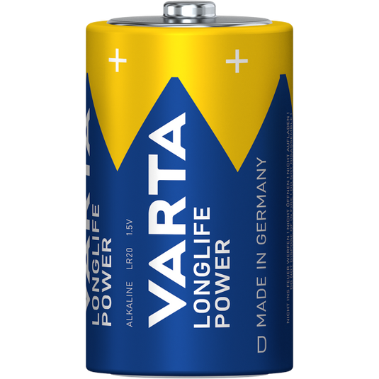 Varta batterie longlife power - high energy battery mono 2-piece blis longlife
