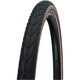 Deli tire flyde 40-622 28x1.50 700x38c zwart-bruin sa-234 breaker reflectie