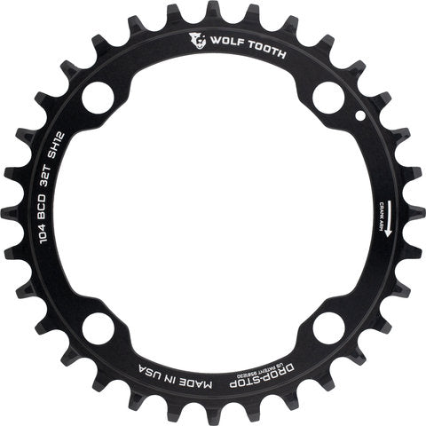 Wolf tooth components 104 bcd chainring for shimano hg+ 12-speed chains