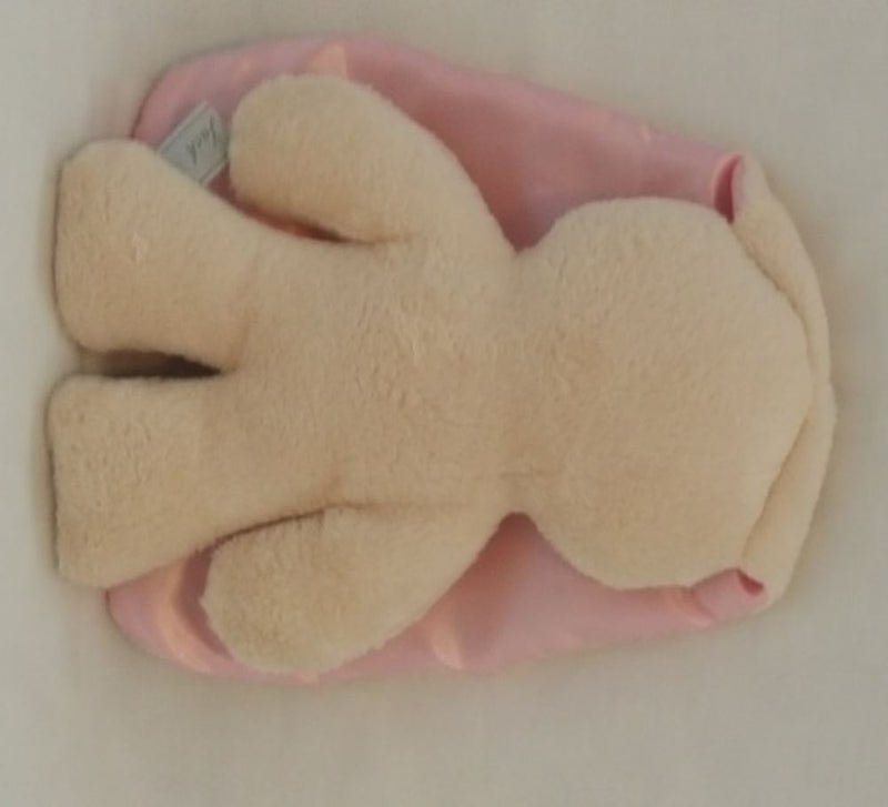 Afbeelding laden in galerijviewer, Snuggle bunny beige met roze oren. 26 cm
