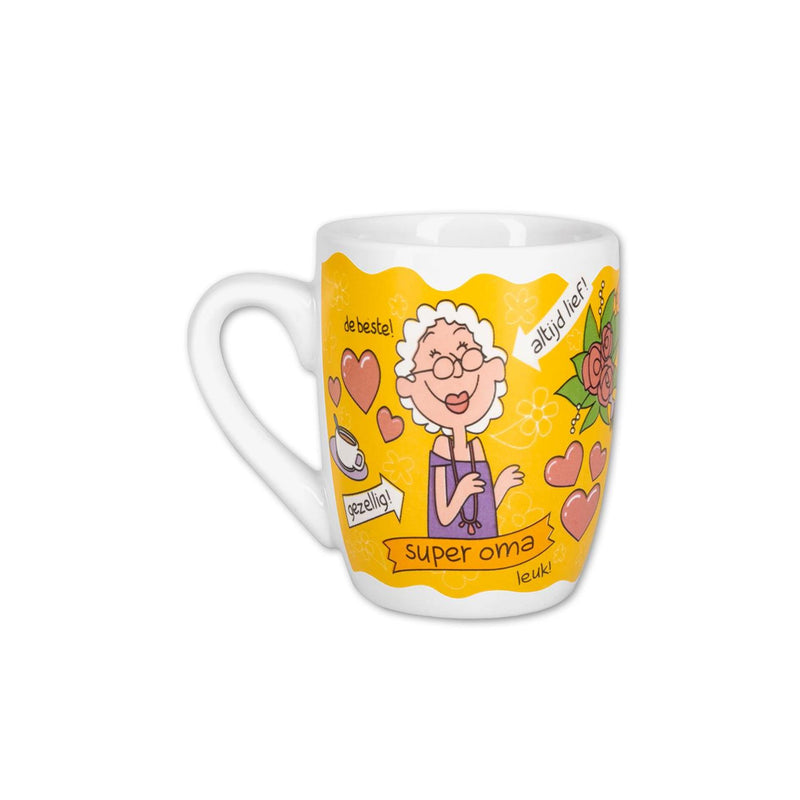 Afbeelding laden in galerijviewer, Paperdreams cartoonmok - oma 2 - keramiek 440ml
