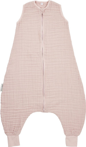 Meyco baby uni baby zomer slaapoverall jumper - pre-washed hydrofiel - soft pink - 92cm - 0.5 tog
