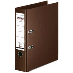 Ordner falken chromocolor a4 80 mm karton, pp (polypropeen) bruin 2-rings 1 stuk