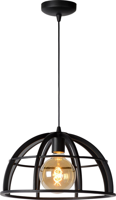 Lucide dikra - hanglamp - ø 40 cm - 1xe27 - zwart
