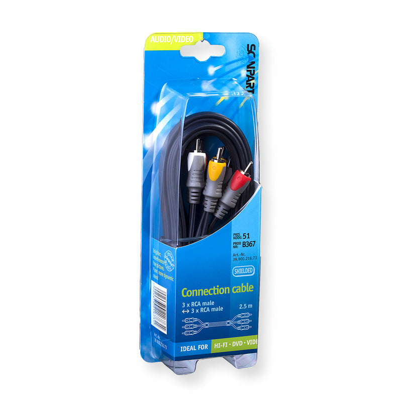 Afbeelding laden in galerijviewer, Scanpart aansluitkabel 3tulp(m)-(m) 2.5m
