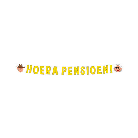 Paperdreams letter banner - pensioen 17x250cm