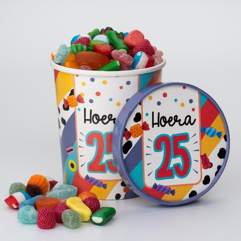 Afbeelding laden in galerijviewer, Paperdreams snoepbeker ã˜12x14cm - 25 jaar
