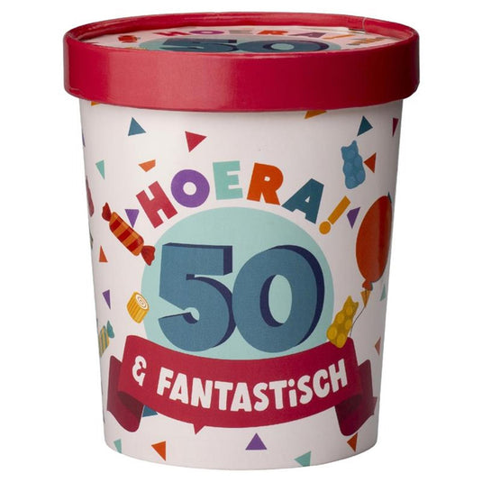 Paperdreams snoepbeker ã˜12x14cm - 50 jaar