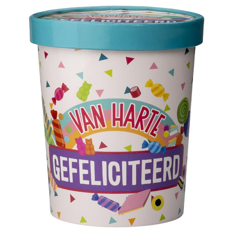 Afbeelding laden in galerijviewer, Paperdreams snoepbeker ã˜12x14cm - gefeliciteerd
