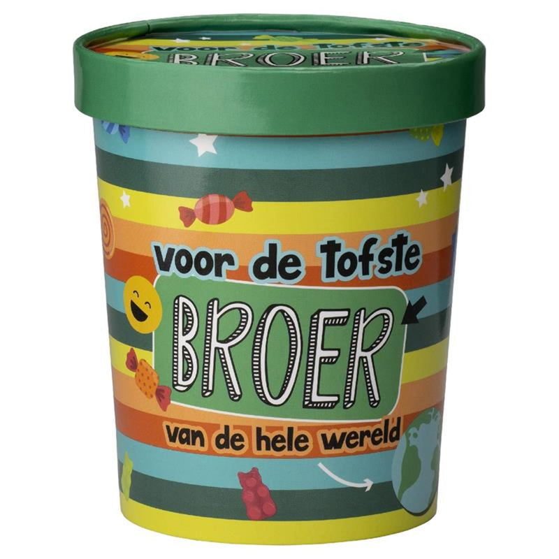 Afbeelding laden in galerijviewer, Paperdreams snoepbeker ã˜12x14cm - broer
