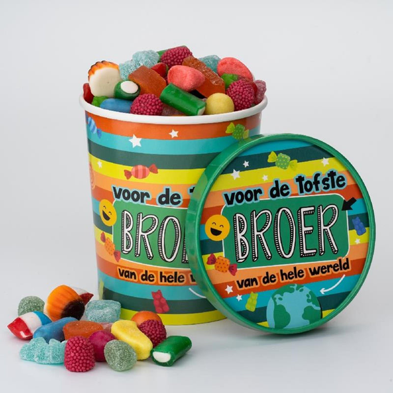 Afbeelding laden in galerijviewer, Paperdreams snoepbeker ã˜12x14cm - broer
