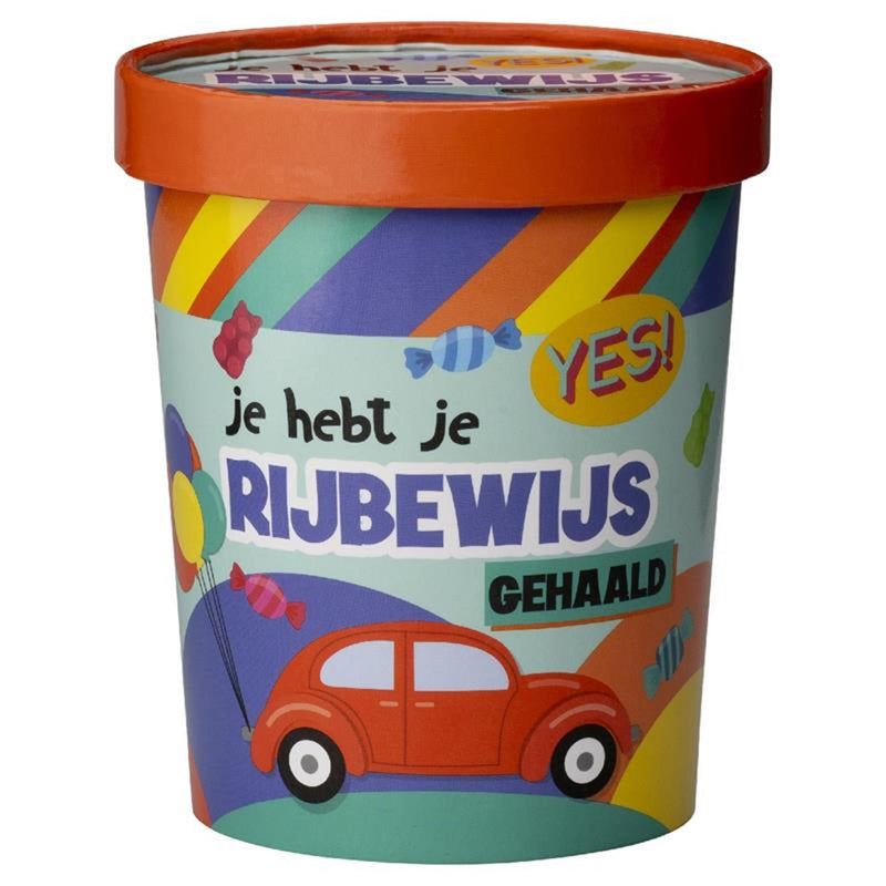 Afbeelding laden in galerijviewer, Paperdreams snoepbeker ø12x14cm - rijbewijs
